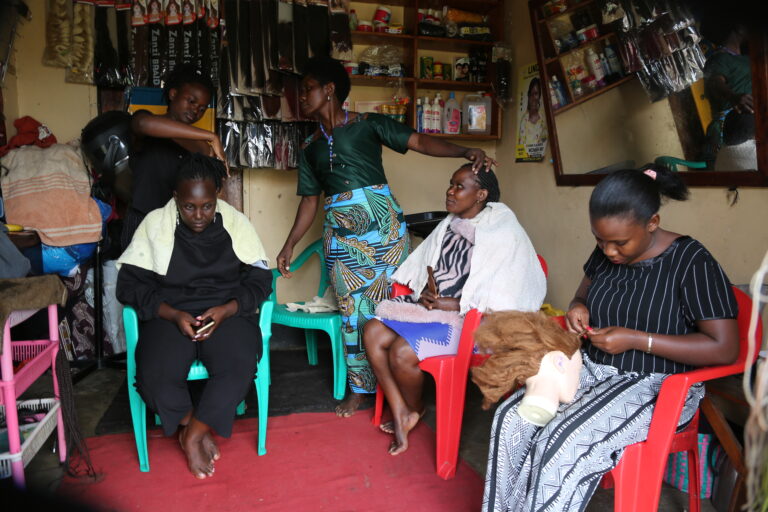 HAIRDRESSING AND BEAUTY TRAINING AT YAWE SOCIAL ENTERPRISE.